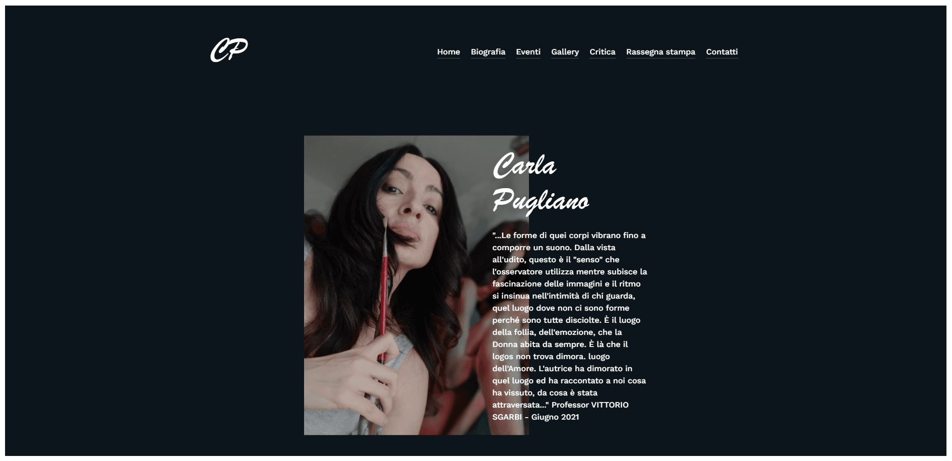 carlapuglianoartist.com screenshot