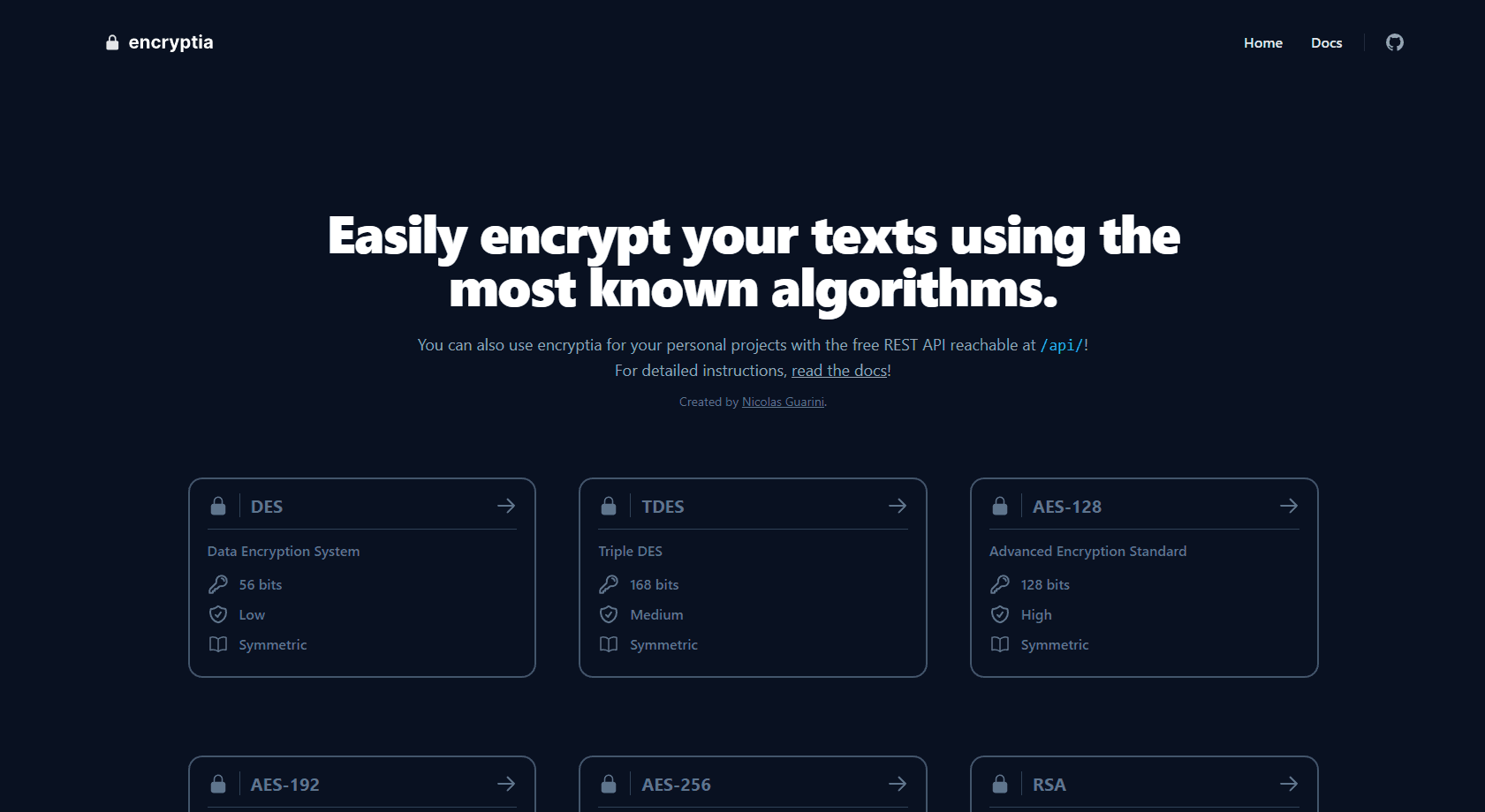 encryptia screenshot
